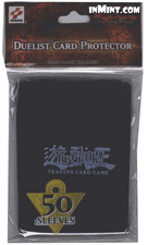 Yugioh! Duelist Card Protectors - Black (50 sleeves)